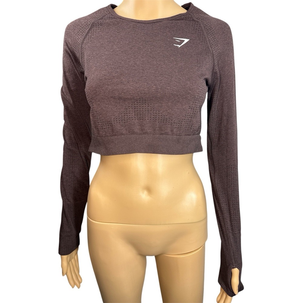 Gymshark Vital Seamless 2.0 Long Sleeve Crop Top Size Large